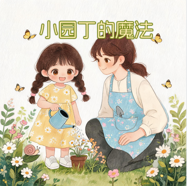 小园丁的魔法 - AI绘本制作案例展示