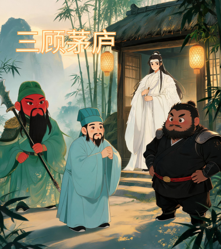 三顾茅庐 - AI绘本制作案例展示